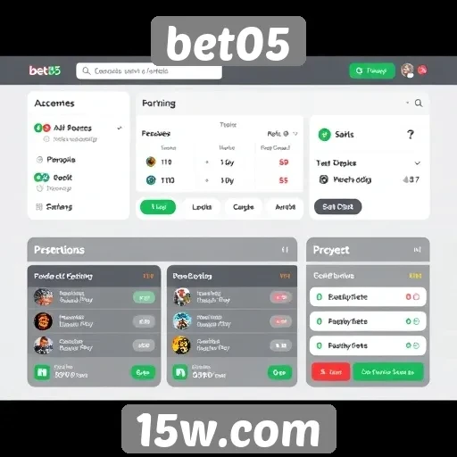 Interface do usuário e experiência no bet05
